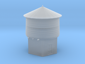 N Scale PEIR 25K Gal Water Tower Assembled in Clear Ultra Fine Detail Plastic