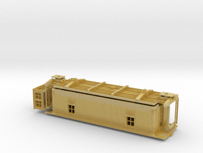 CNR Center Cupola Wooden Caboose HO Scale in Tan Fine Detail Plastic