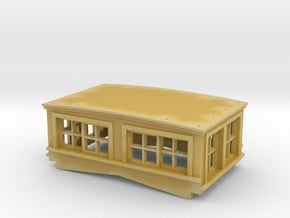 O CN Plywood Sheathed Flanger Cupola  in Tan Fine Detail Plastic