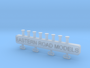 Caboose Electric Markers O Scale in Clear Ultra Fine Detail Plastic