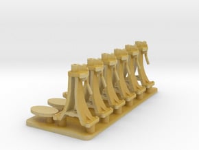 CPR Switchstand HO Scale Set of 6 in Tan Fine Detail Plastic