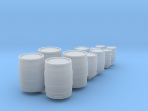 Barrels & Oil Drums  Nm 1:160 in Clear Ultra Fine Detail Plastic