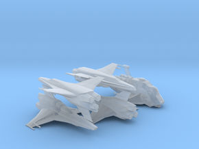 Viper Mk VII Wing (Battlestar Galactica), 1/270 in Clear Ultra Fine Detail Plastic