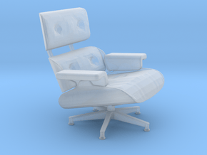 Eames Chair HiRez, 1/30 in Clear Ultra Fine Detail Plastic