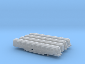GWR Railcars  - 1 of each - T - 1:450 in Clear Ultra Fine Detail Plastic