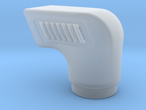 Ram-air-intake-snorkel-1in33 in Clear Ultra Fine Detail Plastic