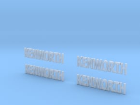 KENWORTH-logo in Clear Ultra Fine Detail Plastic