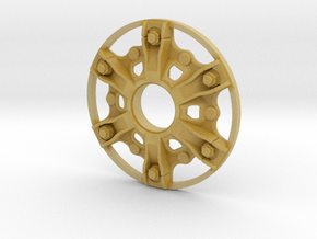 Disk-wheel in Tan Fine Detail Plastic