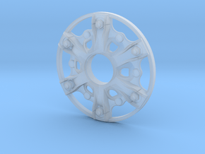 Disk-wheel in Clear Ultra Fine Detail Plastic