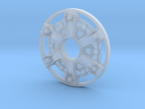 Disk-wheel-5mm in Clear Ultra Fine Detail Plastic