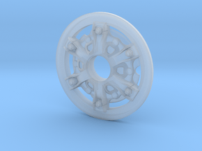 Disk-wheel-5mm-40mm in Clear Ultra Fine Detail Plastic