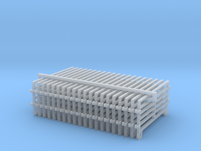 1/64 10ft Corral Panels in Clear Ultra Fine Detail Plastic