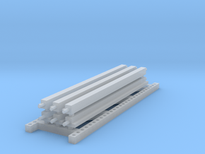 1/64 3 High 10ft Pallet Racking Extension in Clear Ultra Fine Detail Plastic
