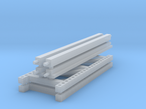 1/64 2 High 10ft Pallet Racking  in Clear Ultra Fine Detail Plastic