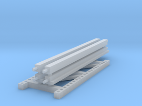 1/64 2 High 10ft Pallet Rack Extension in Clear Ultra Fine Detail Plastic