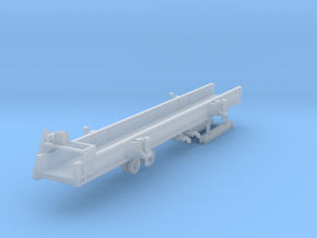 1/64 Double L 809 straight conveyor  in Clear Ultra Fine Detail Plastic
