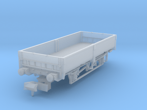 British Rail ZCV Crab ballast wagon - chassis incl in Clear Ultra Fine Detail Plastic