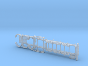 05 001 Ecotrail Tank Chassis in Clear Ultra Fine Detail Plastic