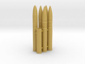 1/16 scale 75mm Ammo in Tan Fine Detail Plastic