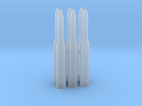 1/16 scale 7.5cm Sprgr 42 HE Shells in Clear Ultra Fine Detail Plastic