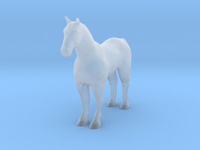 O Scale Horse in Clear Ultra Fine Detail Plastic