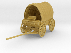 O Scale Covered Wagon in Tan Fine Detail Plastic