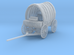 O Scale Covered Wagon in Clear Ultra Fine Detail Plastic