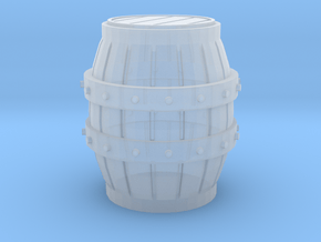 O Scale Barrel in Clear Ultra Fine Detail Plastic
