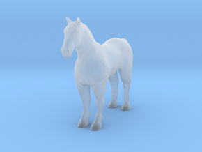 S Scale Horse in Clear Ultra Fine Detail Plastic
