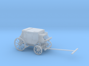 HO Scale Stagecoach in Clear Ultra Fine Detail Plastic
