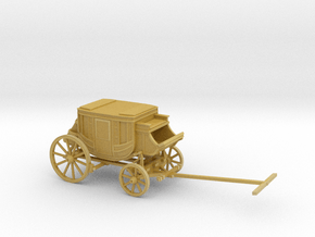 O Scale Stagecoach in Tan Fine Detail Plastic