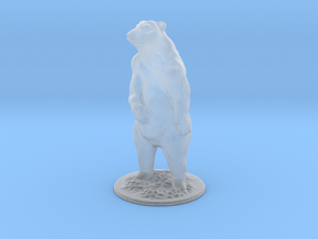 HO Scale Grizzly Bear in Clear Ultra Fine Detail Plastic