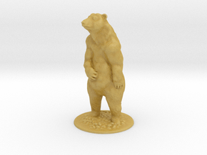 S Scale Grizzly Bear in Tan Fine Detail Plastic