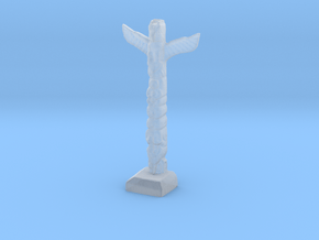 HO Scale Totem Pole in Clear Ultra Fine Detail Plastic