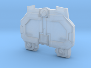 Pessimist Roadwarrior's IDW Chest Plate in Clear Ultra Fine Detail Plastic