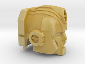 Hot Flame Convoy Head for Upgrade Armor in Tan Fine Detail Plastic