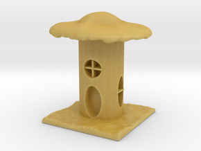 Mushroom House Rook in Tan Fine Detail Plastic