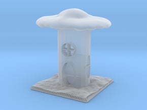 Mushroom House Rook in Clear Ultra Fine Detail Plastic