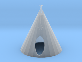 O Scale Teepee in Clear Ultra Fine Detail Plastic