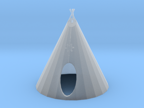 S Scale Teepee in Clear Ultra Fine Detail Plastic