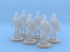 Templar Knights in Clear Ultra Fine Detail Plastic