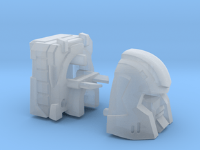 Little Heracles' Head for Combiner Wars Jeeps in Clear Ultra Fine Detail Plastic