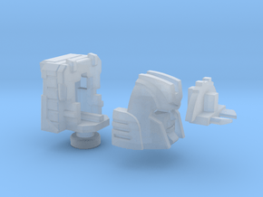 Little Heracles' Head for Energon Jeep in Clear Ultra Fine Detail Plastic