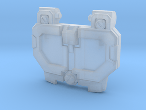 Pessimist Roadwarrior's IDW Chest Plate v2 in Clear Ultra Fine Detail Plastic