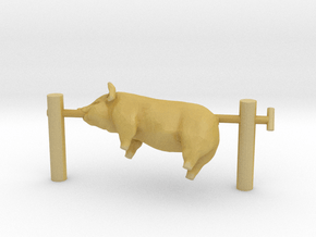 G scale pig on a spit in Tan Fine Detail Plastic