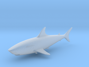 S Scale shark in Clear Ultra Fine Detail Plastic