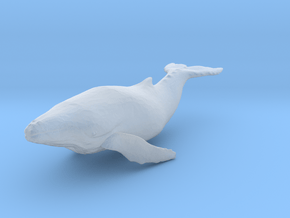 HO scale whale in Clear Ultra Fine Detail Plastic