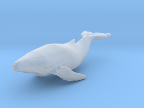 N Scale whale in Clear Ultra Fine Detail Plastic