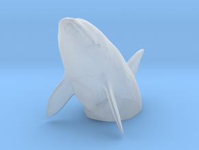 HO Scale Leaping Orca Whale H in Clear Ultra Fine Detail Plastic