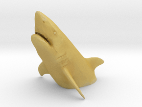 S Scale leaping shark in Tan Fine Detail Plastic